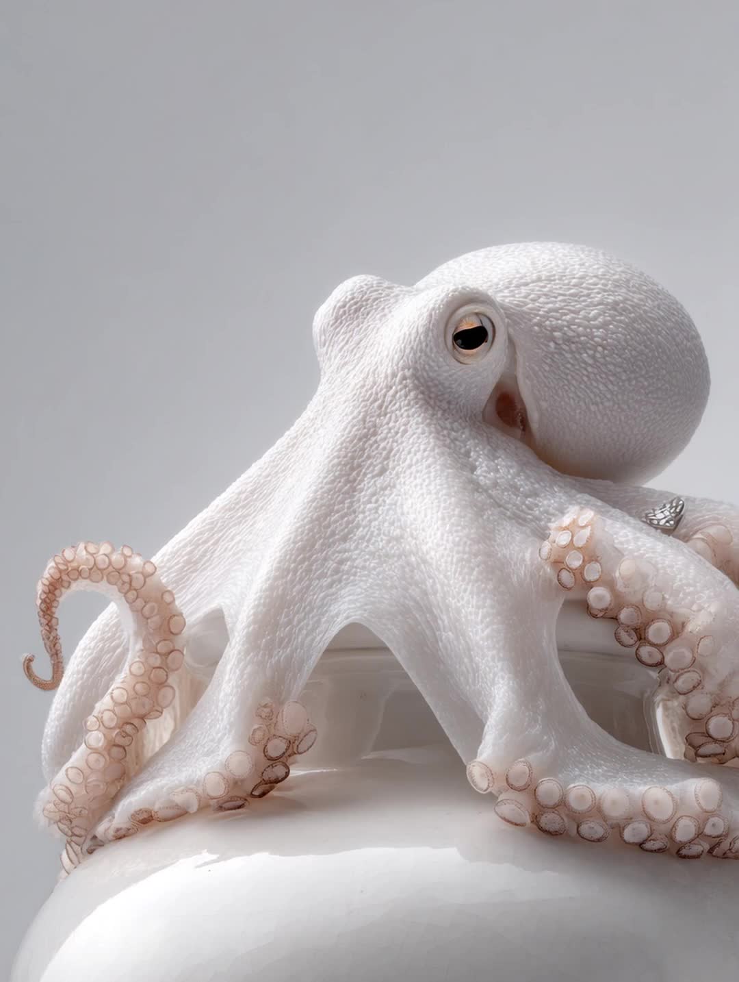 white macro portrait (video) — midjourney