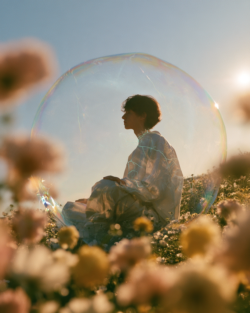 meadow, low angle — midjourney
