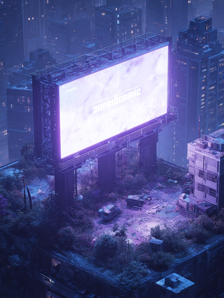 futuristic billboard — midjourney