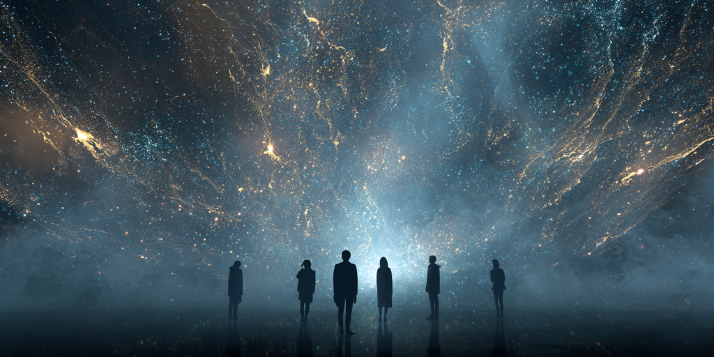 group facing forward — midjourney